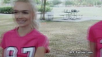 Preview 2 of Opp F5 Com - Teen soccer chicks twerking on cock