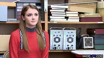 Preview 1 of Spogliando Valeria - Petite teen shoplifter busted by security and fucked
