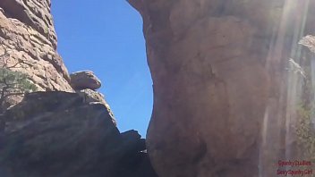 Preview 2 of Bigfoot Girl - She Sucks &amp_ Swallows on a Public Hiking Trail