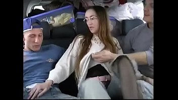 Preview 1 of Midget Masturbating - Young brunette italian babe Ginevra Hollander pisses after hard fucking in the car by two guys