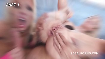 Preview 2 of Hair Sex - Natalie Cherie &amp_ Barbie Sins Anal Battle with Balls Deep Anal,  DAP,  ATOGM,  Anal Fisting