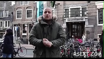 Preview 1 of Sex Foe Cash - Horny guy pays some amsterdam for steaming sex