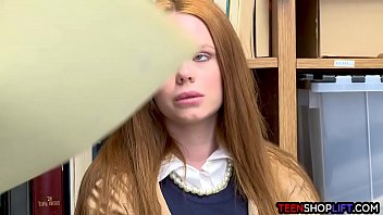 Preview 1 of Sexemrica - Ozzie teen redhead Ella Hughes gets busted for stealing