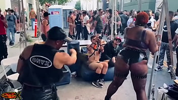 Preview 4 of More Money Talk Havocs - Found a brat worth my time at #folsom. One of a select few that were on the receiving end of my floggers. #bdsm #leather ...