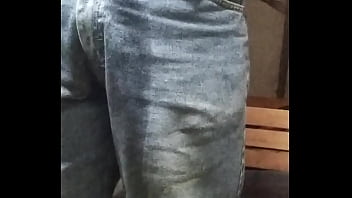 Preview 1 of Lana Sucked - Joe Pissing his Jean shorts