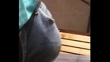 Preview 4 of Lana Sucked - Joe Pissing his Jean shorts
