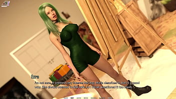 Preview 2 of Los Picapiedra Porno - Taboo University #54 - Green Haired Feminist Begs Me To Skull Fuck Her With My Big White Cock