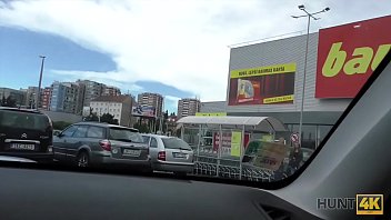Preview 1 of Black Nylon Fetish - HUNT4K. Wie ich eine junge Muschi beim Shoppen gekauft habe