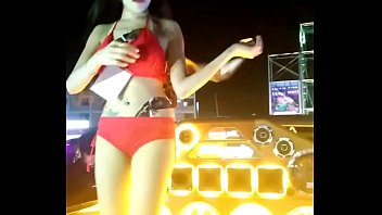 Preview 2 of Slouch Sock Cfnm Femdom - Sexy Thai Girl Red Panties Dance