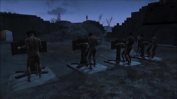 Preview 3 of Xvideos Step Sister - Fallout 4 Multi Pillory Fuck