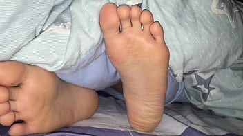 Preview 3 of Riding A Didlo - Girlfriend&#039_s candid feet when s.