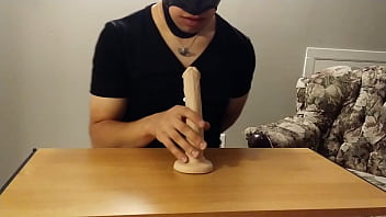 Preview 1 of Sleep Sis Only - Deepthroating an Entire 8&quot_ Dildo