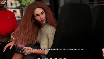 Preview 2 of Golmotol Mota - Taboo University #58 - Hot Emo Girl Gives Me A Handjob Inside A Public Bus - 3D Porn Games