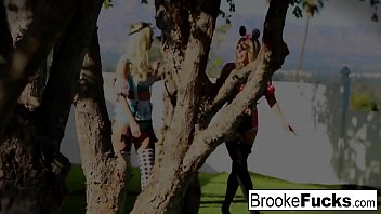 Preview 1 of New Secsi Videos - Brook and Olivia have a Halloween fuck
