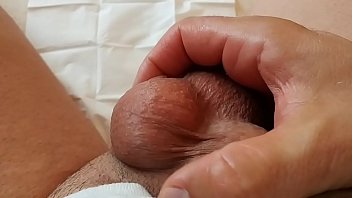 Preview 1 of Mama Horney - Boy masturbation  with cum. Taking out warm milk