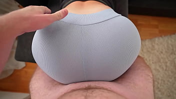Preview 2 of Xxxveju - Caught Step Sister Masturbating And Fucked Her Through The Hole In Her Yoga Pants