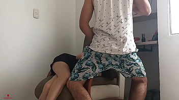 Preview 1 of Black Cock Fuck Chinese Women - Mi linda hermanastra se atasca en el armario y yo me la cojo duro y me corro por dentro HIGH
