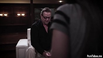 Preview 2 of Couple Swep - Teen tricked into threesome sex by an old weird couple