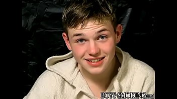 Preview 2 of Police Station Fucked - Freaky twink Jeremiah Johnson sucks own dick while smoking