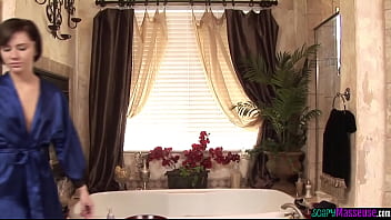 Preview 1 of Sunnyleona Bf - Orally pleasured babe tugging during massage