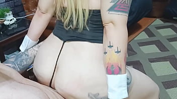 Preview 3 of Korean Semi Sex - Dif&iacute_cil n&atilde_o gozar vendo as melhores sentadas dessa loira gostosa com sua bunda perfeita