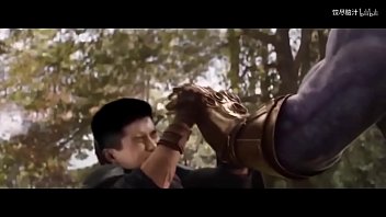 Preview 4 of 1 Girl With Donkey - Avengers Gay Parody