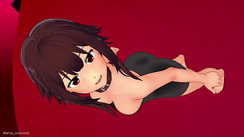Preview 1 of Mom And Yong Boye - Megumin se quita la toalla para follar en el hotel del amor (versi&oacute_n adulta) (hentai)