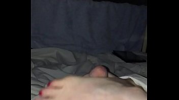 Preview 1 of Barrazer Sex - Wife&rsquo_s sexy feet giving a great footjob, foot fetish, red toes, UK, British