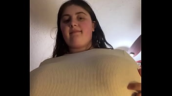 Preview 1 of Big Babs Vdo - CHUBBYBBWSLUT69 GIVES YOU A SHOW POPPIN A TIT