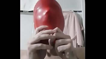 Preview 3 of Back Land Xxx Video Full Hd High - Make a wank ing with a latex balloon on your head and you will explode