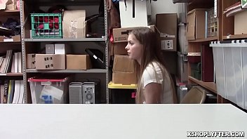 Preview 2 of Sane Leyne And Gril24 - Shoplyfter bouncing off her tight pussy on top of the LP Officer!