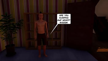 Preview 1 of Fucking Baby - stepMOM and stepSON fuck in the bedroom