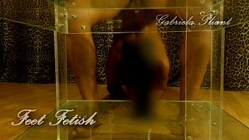 Preview 2 of Real Indian Porn Videos - Feet Fetish Teaser Gabriela Plant  (self licking,  footjob and feet tricks)