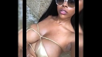 Preview 2 of Yhivi Lesbian Karlee Grey - Hot mom shows off bomb body in pool