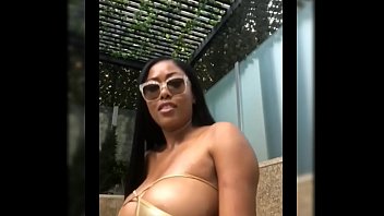 Preview 1 of Yhivi Lesbian Karlee Grey - Hot mom shows off bomb body in pool