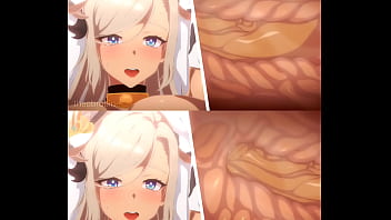 Preview 3 of Atah Moto - Vanilla vs futa comparison/compilation 2d animatiom