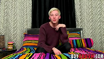 Preview 1 of Video 180 - Delicious young gay cums while reshaping ass with dildo
