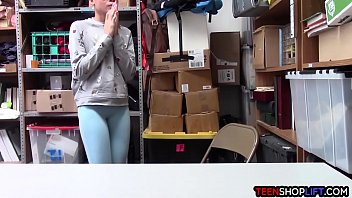 Preview 1 of Jynx Maza - Black teen thief with a camel toe busted by security