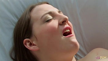 Preview 2 of Teens Fuck Blooding - Bored out of her mind the lesbian entices a mobile insurance worker with her double ended dildo