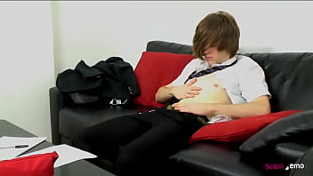 Preview 2 of Mom Deed Sistr - HomoEmo: Naughty Emo Tyler Archers Strokes His Rock Hard Cock