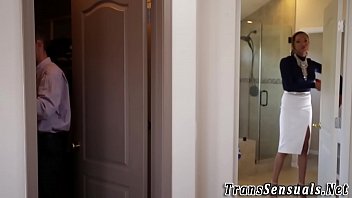 Preview 1 of Genaline Sex - Tgirl babe pounds ass