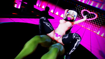 Preview 4 of Gay Employee - [20201204][MMD]XXXDance Hk416 erotic squatting dance
