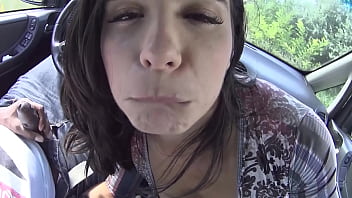 Preview 4 of Doktur Pron - WHITE SLUT SUCKS BBC IN THE CAR