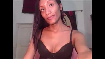 Preview 4 of Mom Srxxxx Hot - Ebony Shemale Deepthroating Her Male Partner
