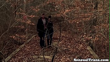 Preview 1 of Sxxxxx - Bigbooty sensual trans cums while assfucked