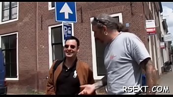 Preview 3 of Pron Robot - honey gets fucked hardcore style in amsterdam