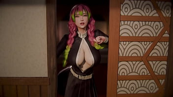 Preview 1 of Gay Bipornual Mf - Mitsuri Fuck In Dojo