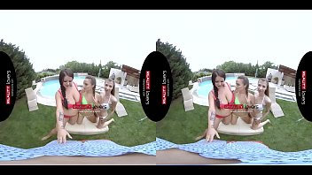 Preview 2 of House Job Girl - RealityLovers - Pigtailed College Whores Outdoors