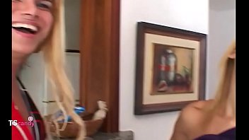 Preview 2 of Mom And Sons Fucking Incest - Foreplay with big tits Tgirl
