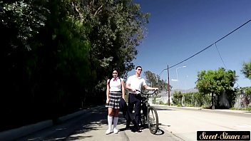 Preview 2 of Porn Massage - Teen stretched by lucky teacher